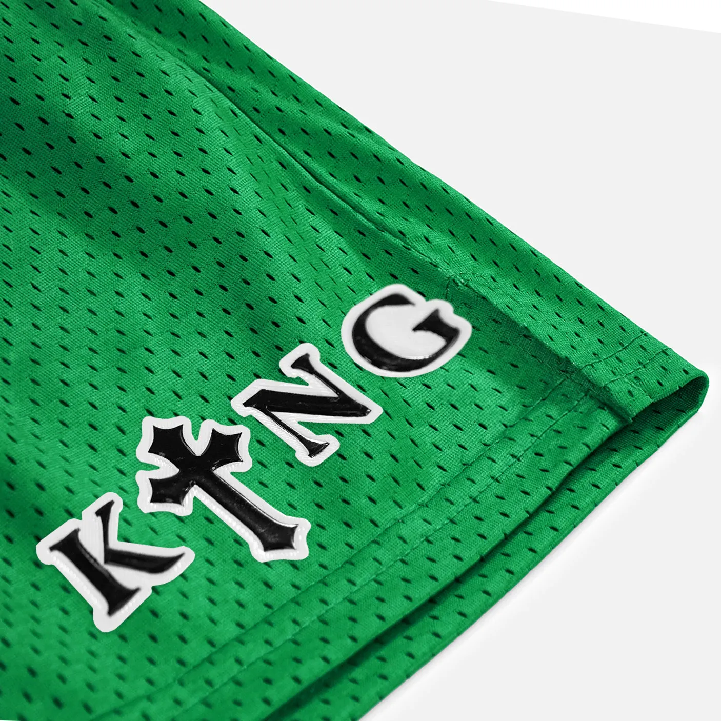 King Gothic Cross Patch Shorts - 7"
