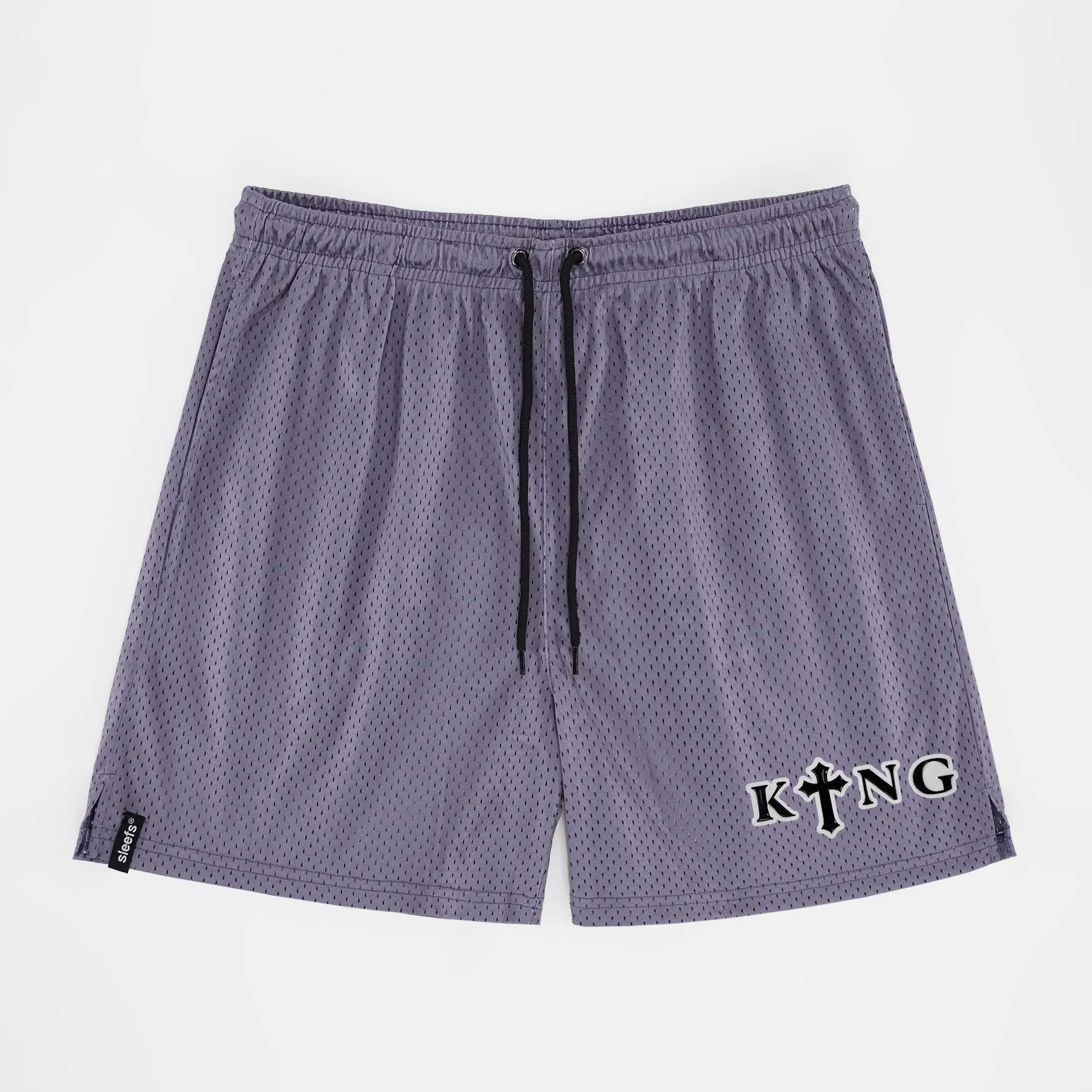 King Gothic Cross Patch Shorts - 7"