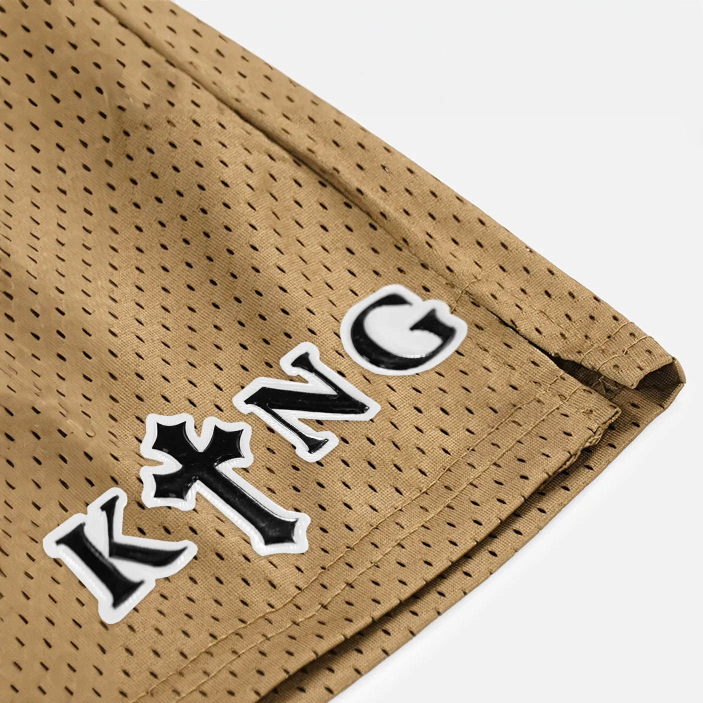 King Gothic Cross Patch Shorts - 7"
