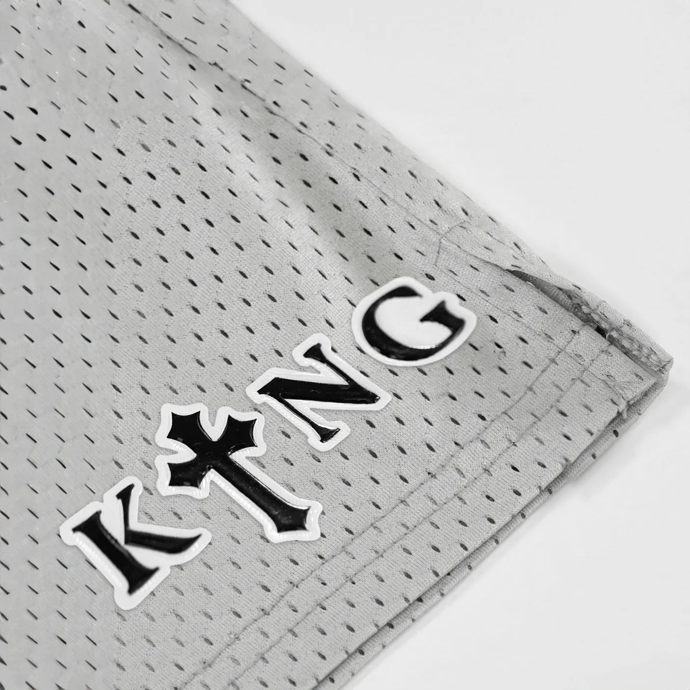 King Gothic Cross Patch Shorts - 7"