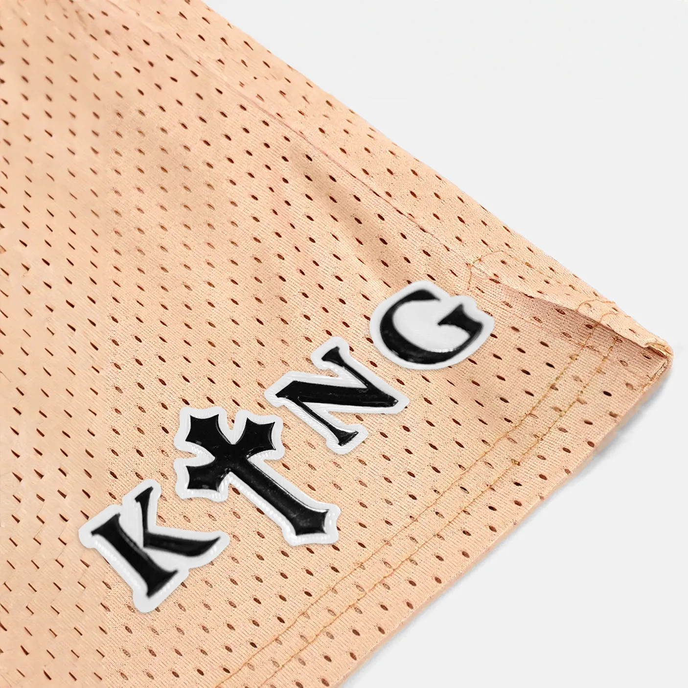 King Gothic Cross Patch Shorts - 7"