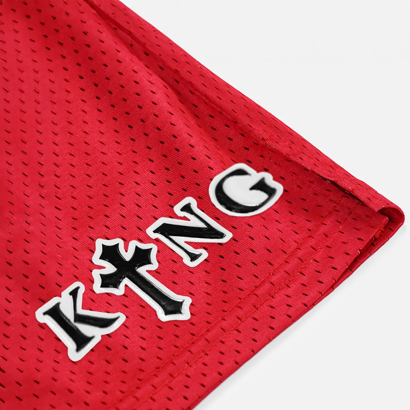 King Gothic Cross Patch Shorts - 7"