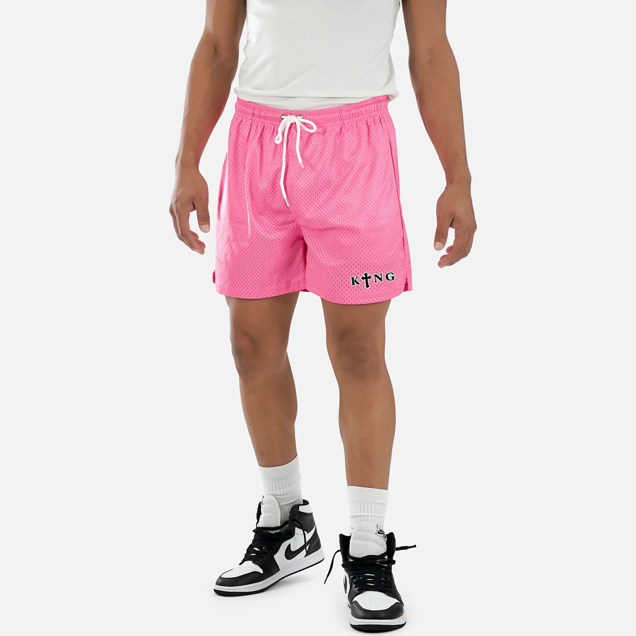 King Gothic Cross Patch Shorts - 7"