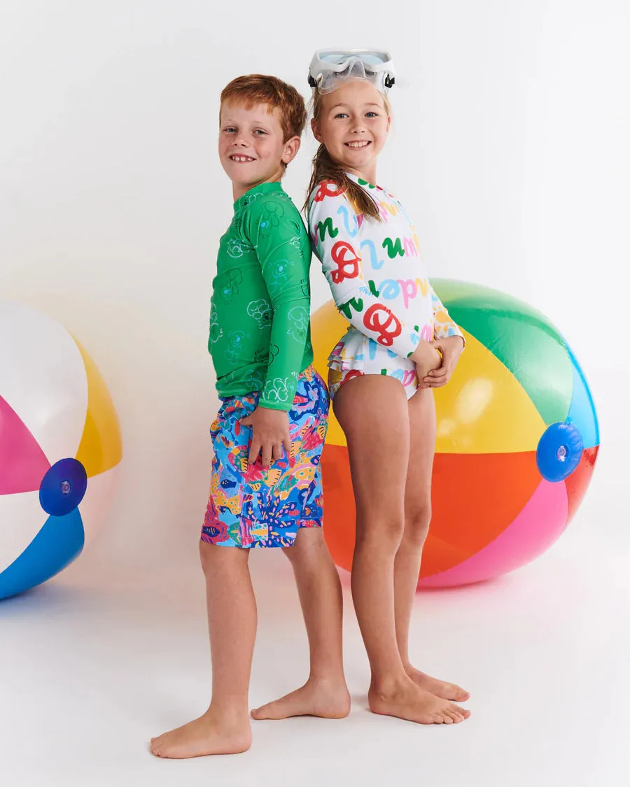 Kip & Co X Ken Done | Reef Garden Boardies