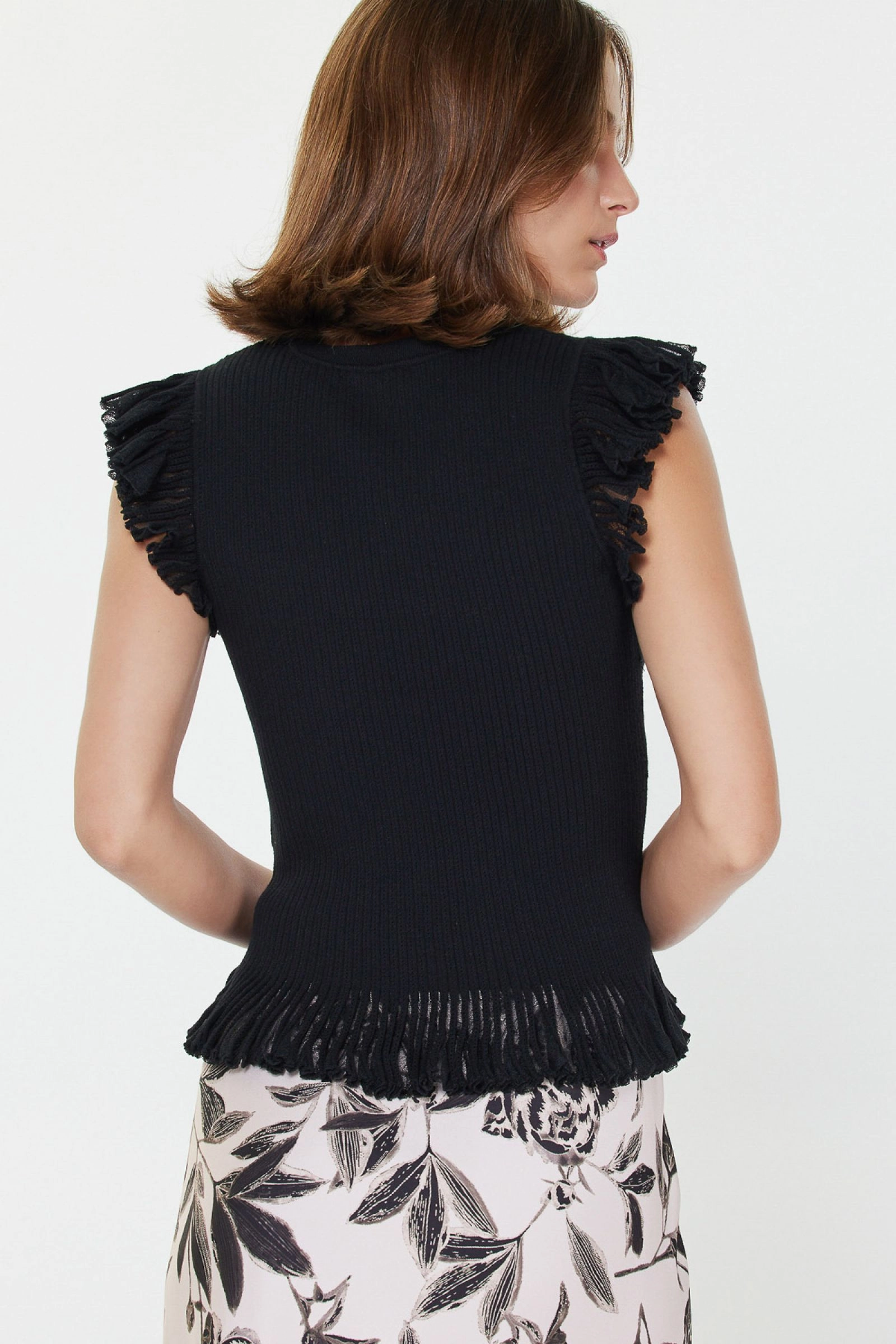 KNIT TOP Relaxed Hoodie