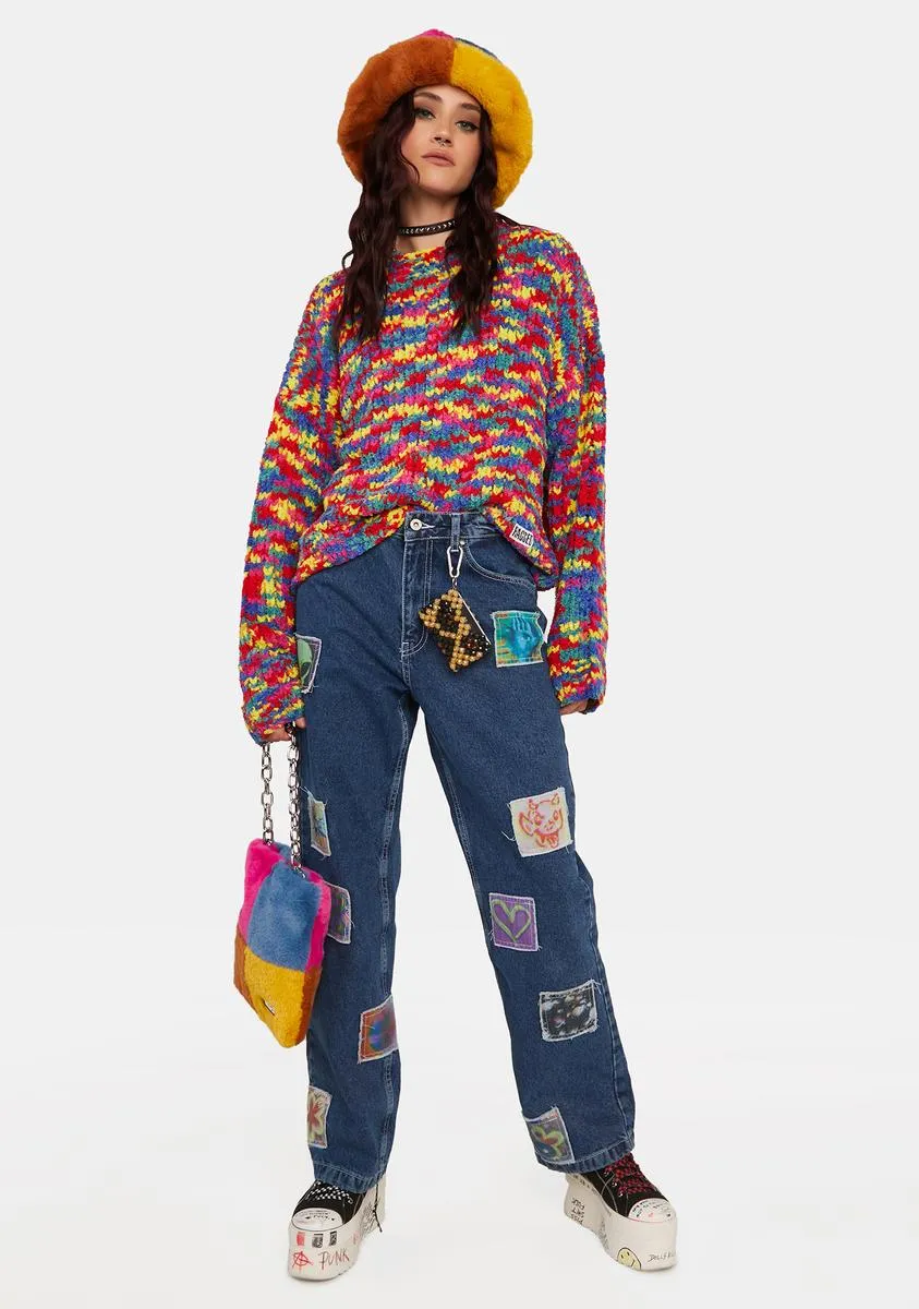 Kook Patch Dad Jeans