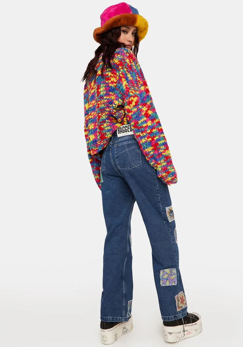 Kook Patch Dad Jeans