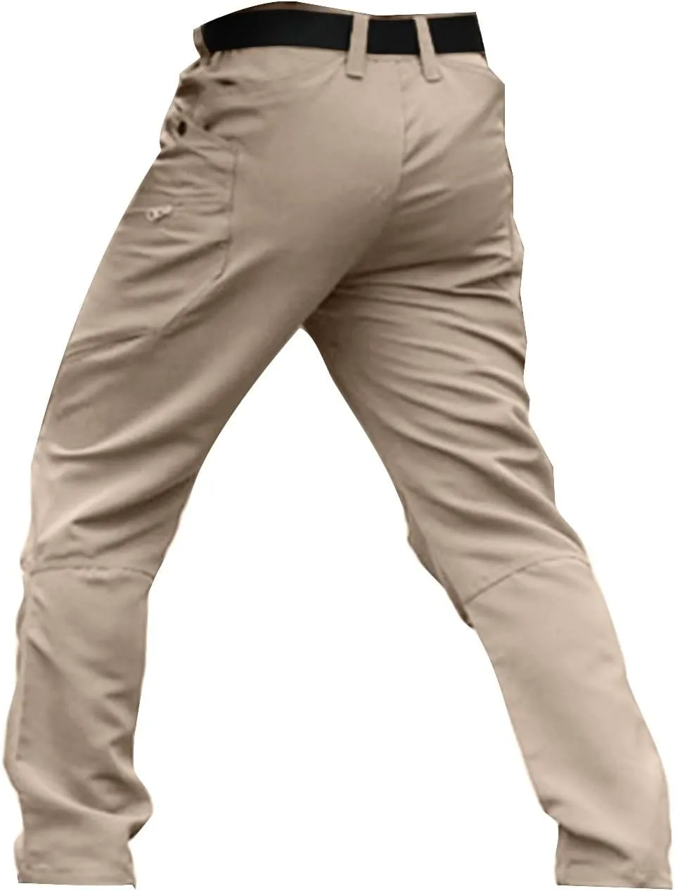 KUIOLYPOER Cargo Pants for Men Stretchy Multi-Pocket Zipper Tactical Pants Outdoor Training Hiking Work Pants Men's Joggers