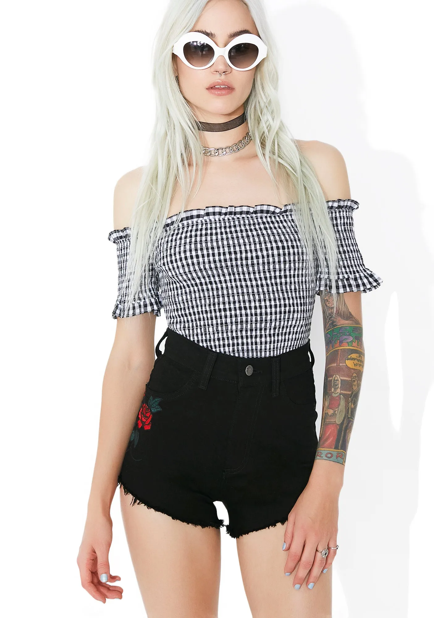 La Fleur Embroidered Shorts
