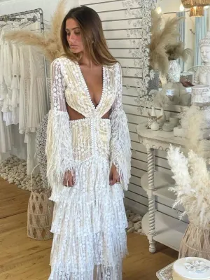 Lace wedding Dress the Golden Swan / Genavieve