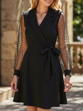 Lace-trimmed suit dress Gentle Stitch