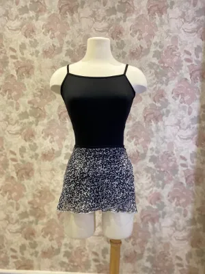 Ladies Black & White Spots Skirt