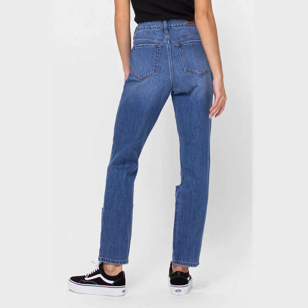 Lance • High Rise Straight Leg Jeans