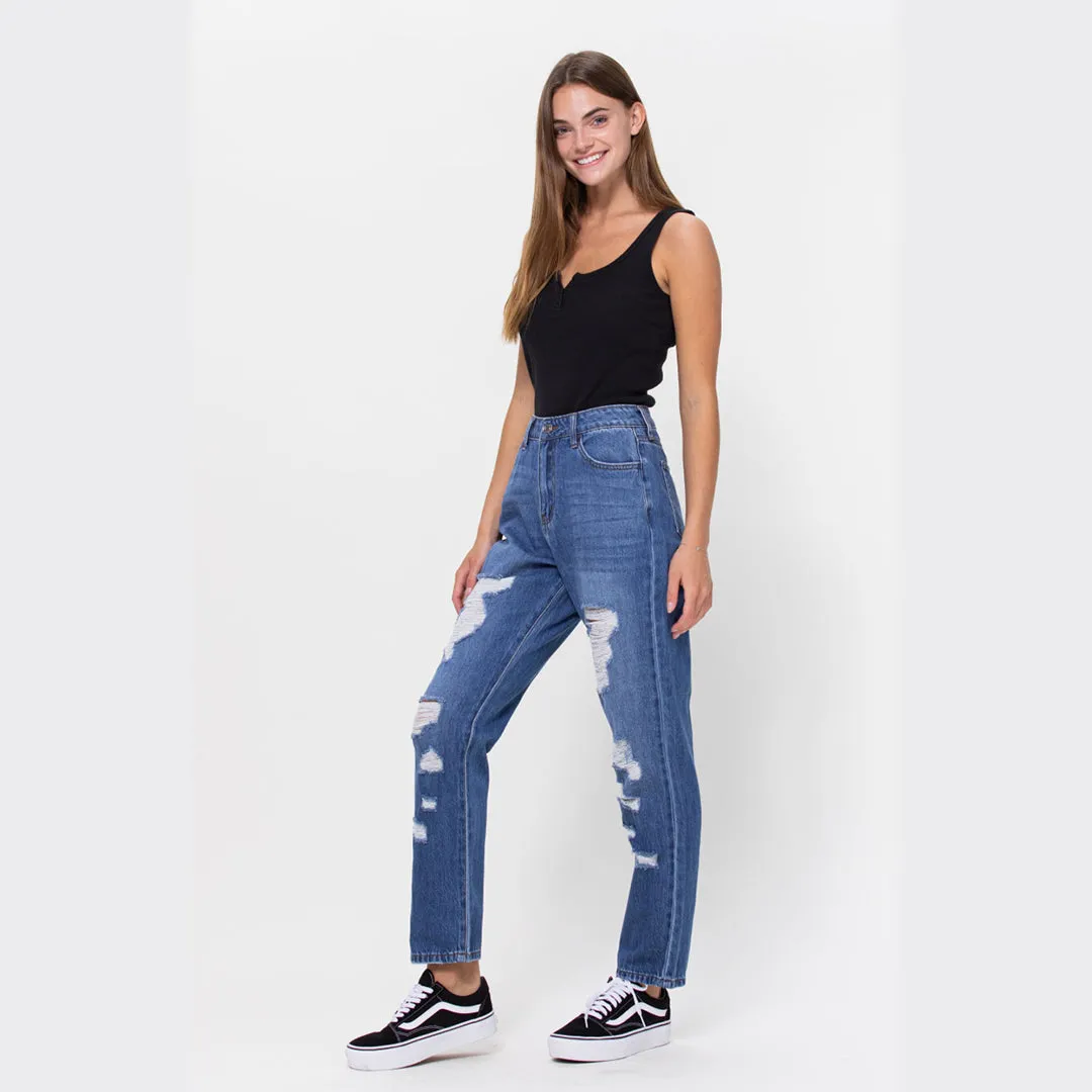 Lance • High Rise Straight Leg Jeans