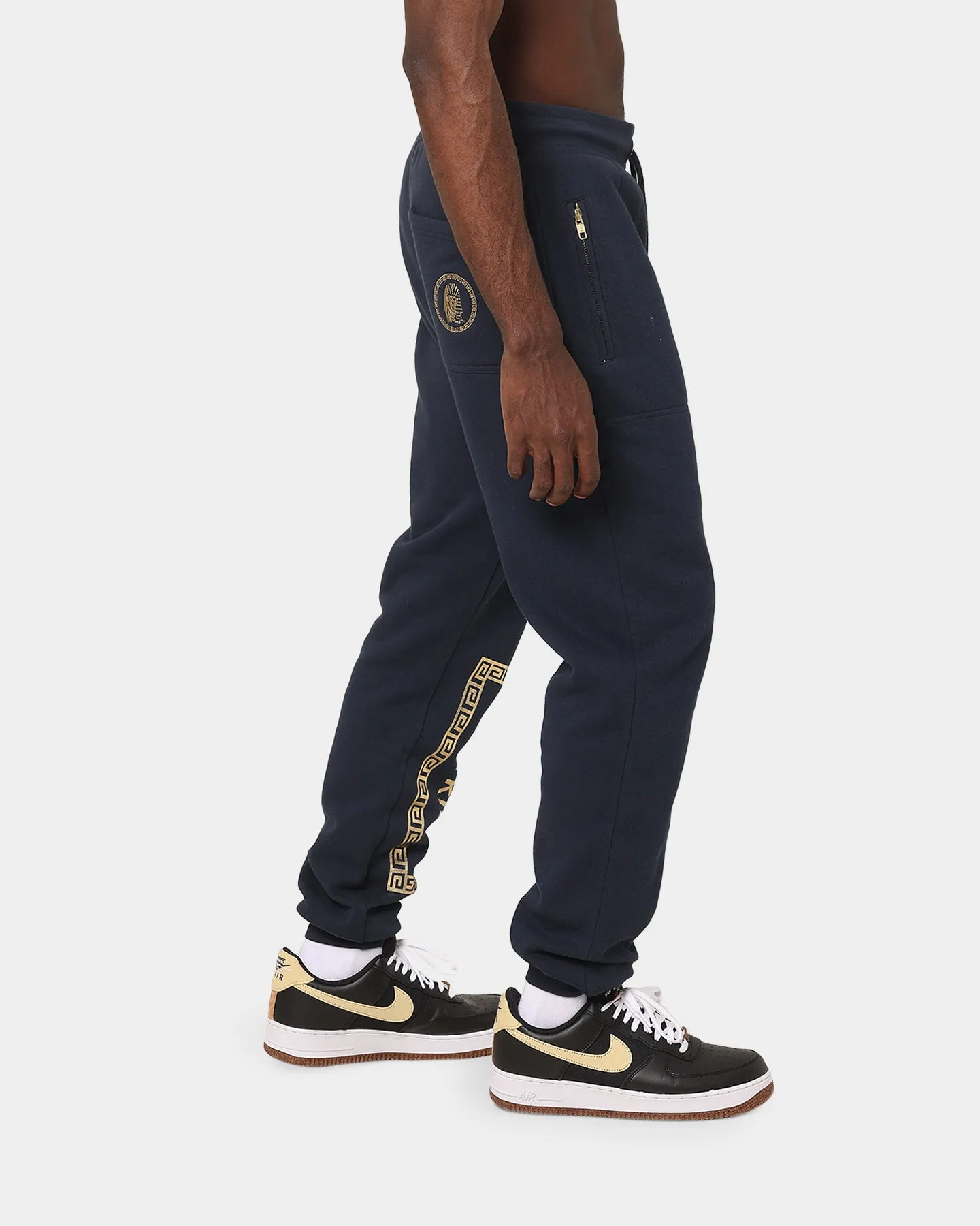 Last Kings Boxed Track Pants Navy