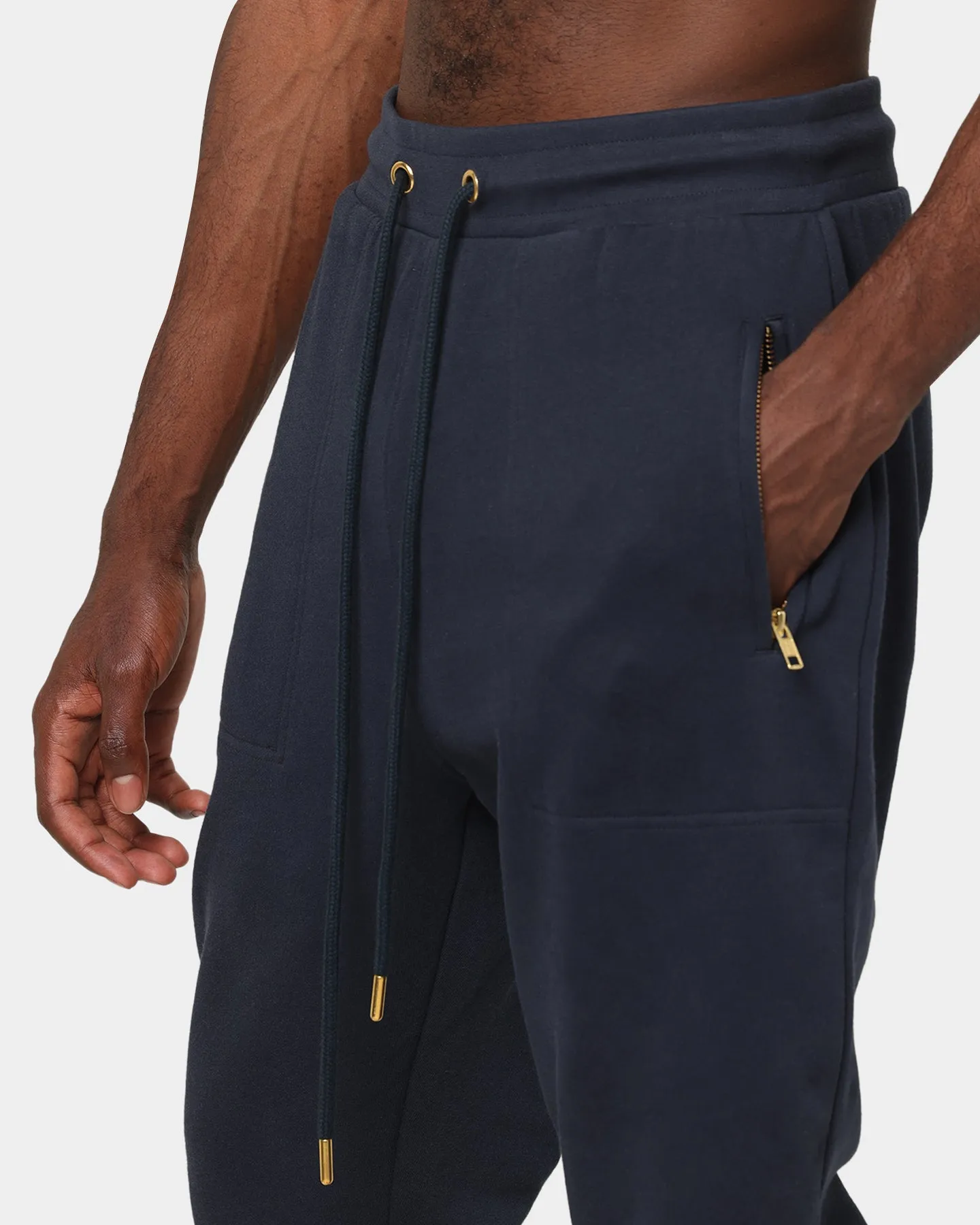 Last Kings Boxed Track Pants Navy