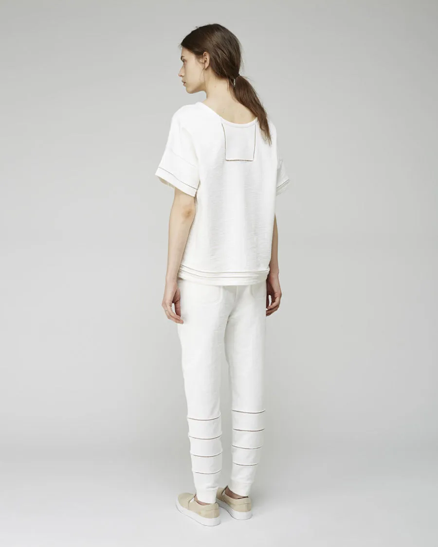 Lattice Stitch Terry Pant