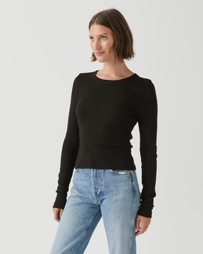 Relaxed Blouse Chic Look ORION CROP TEE 1X1 COTTON
