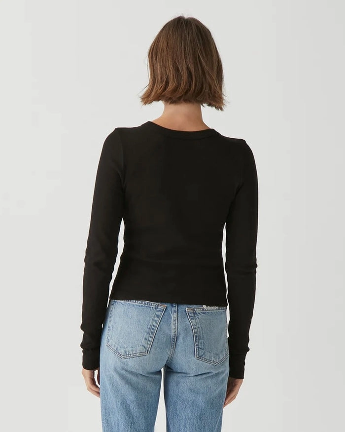 Minimalist Silhouette Cut Convertible Design ORION CROP TEE 1X1 COTTON