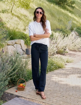 Fit Control Catherine Full-Length Favorite Sweatpant British Roll Navy