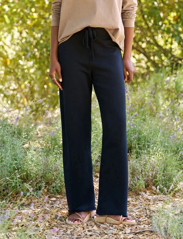 Casual Stretch Wear Active Design Catherine Full-Length Favorite Sweatpant British Roll Navy