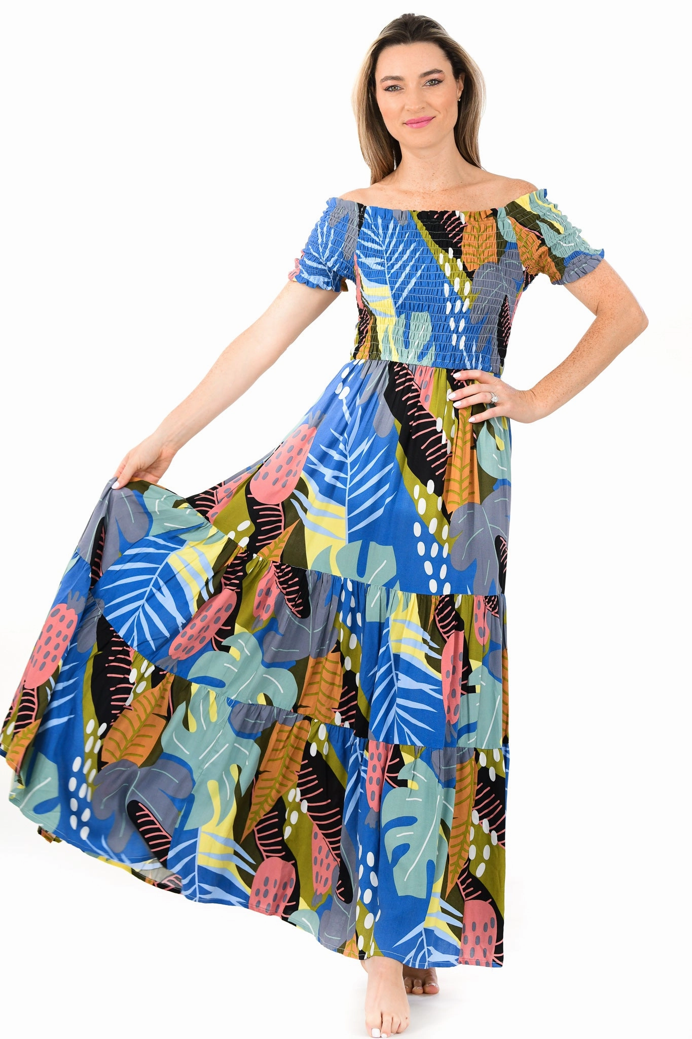 Mystique Dress / Blue EcoFriendlyDye Japan Cool