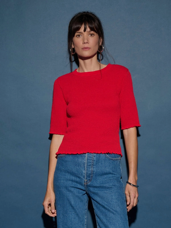 BEVERLY SMOCKED TOP Street Style
