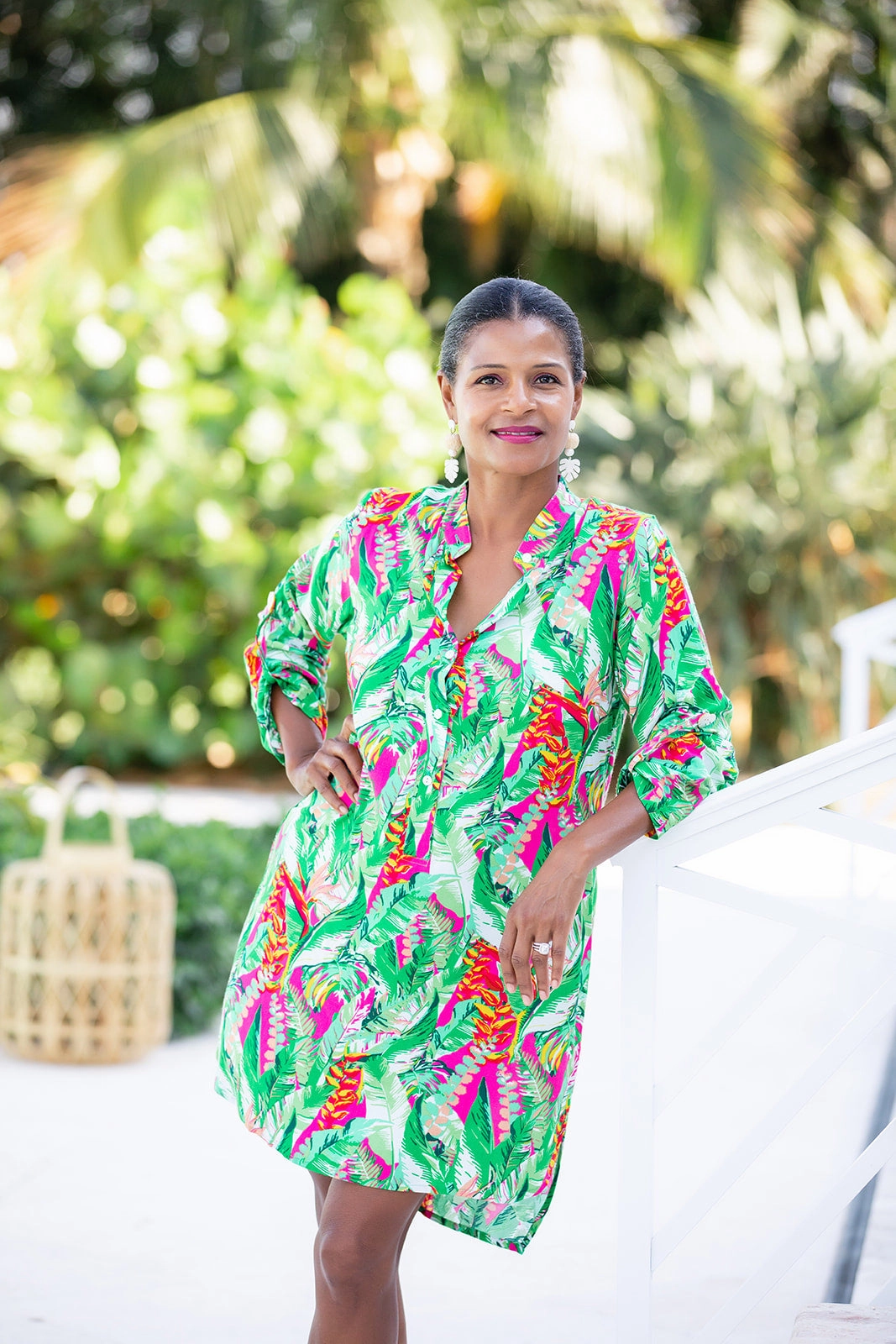 Day Tripper Dress / Jungle Lightweight Feel Leg-Lengthening