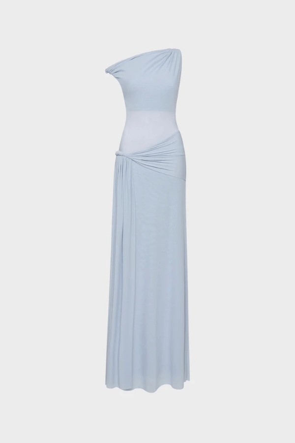 Satin Finish The 'Sisal' Dress Dove