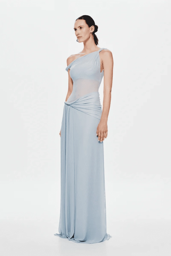 Pleated-Skirt The 'Sisal' Dress Dove