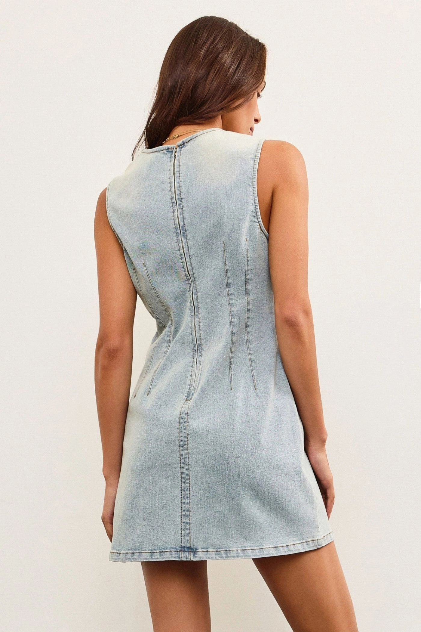 Love Glow Versatile Layer BROOKE DENIM MINI DRESS