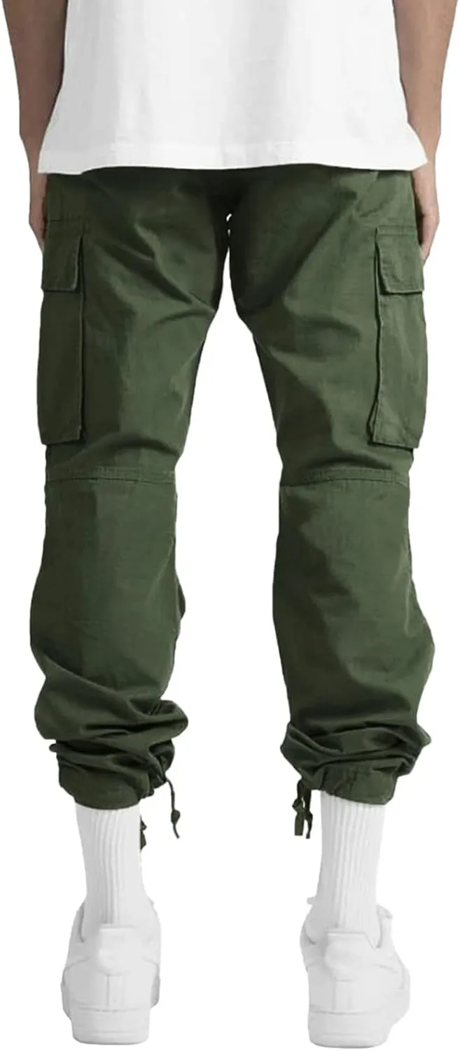 LCMTWX Mens Sweatpants Multi-Pocket Color Pants Casual Joggers Leggings Men's Pants Running Work Pants