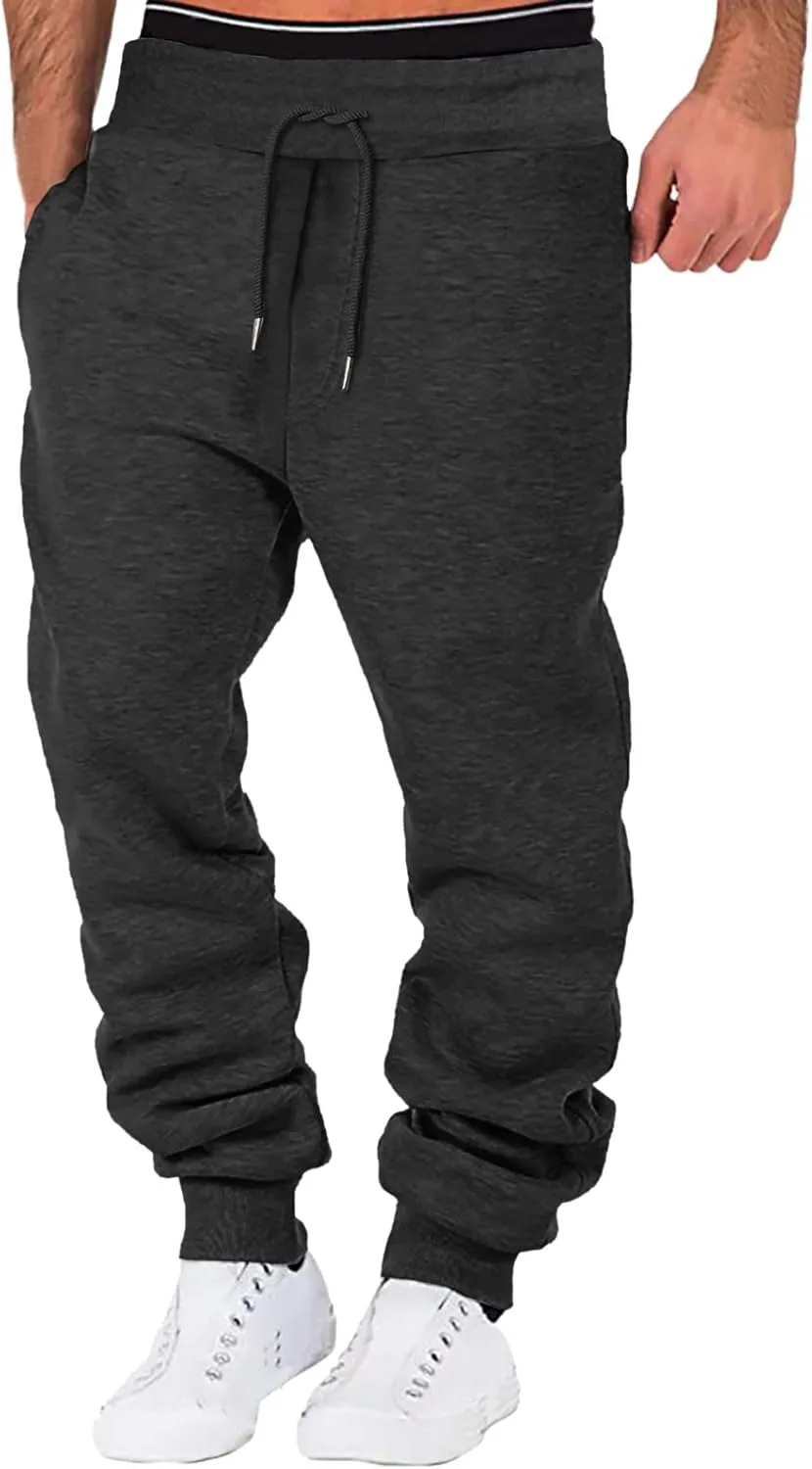 LCMTWX Mens Sweatpants Multi-Pocket Color Pants Casual Joggers Leggings Men's Pants Running Work Pants