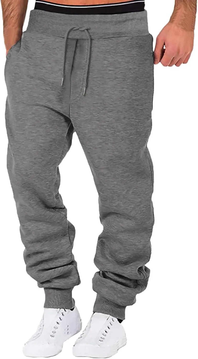 LCMTWX Mens Sweatpants Multi-Pocket Color Pants Casual Joggers Leggings Men's Pants Running Work Pants