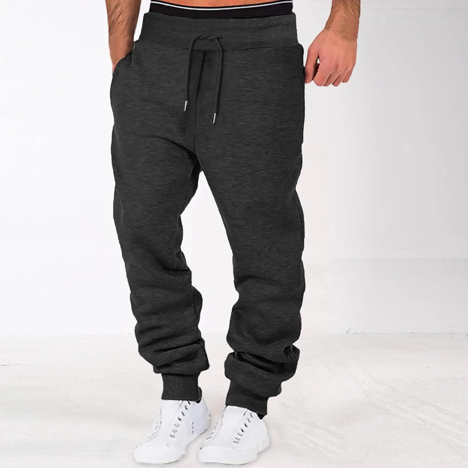 LCMTWX Mens Sweatpants Multi-Pocket Color Pants Casual Joggers Leggings Men's Pants Running Work Pants