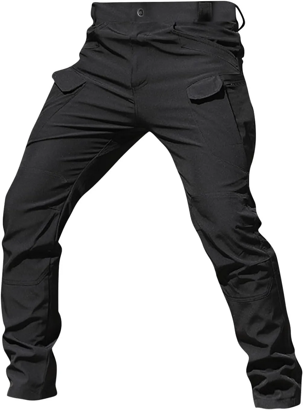 lcyhony Flexcamo - Tactical Waterproof Pants Men Relaxed fit Ripstop Hiking Work Pants Multi Pockets Water Resistant Pant