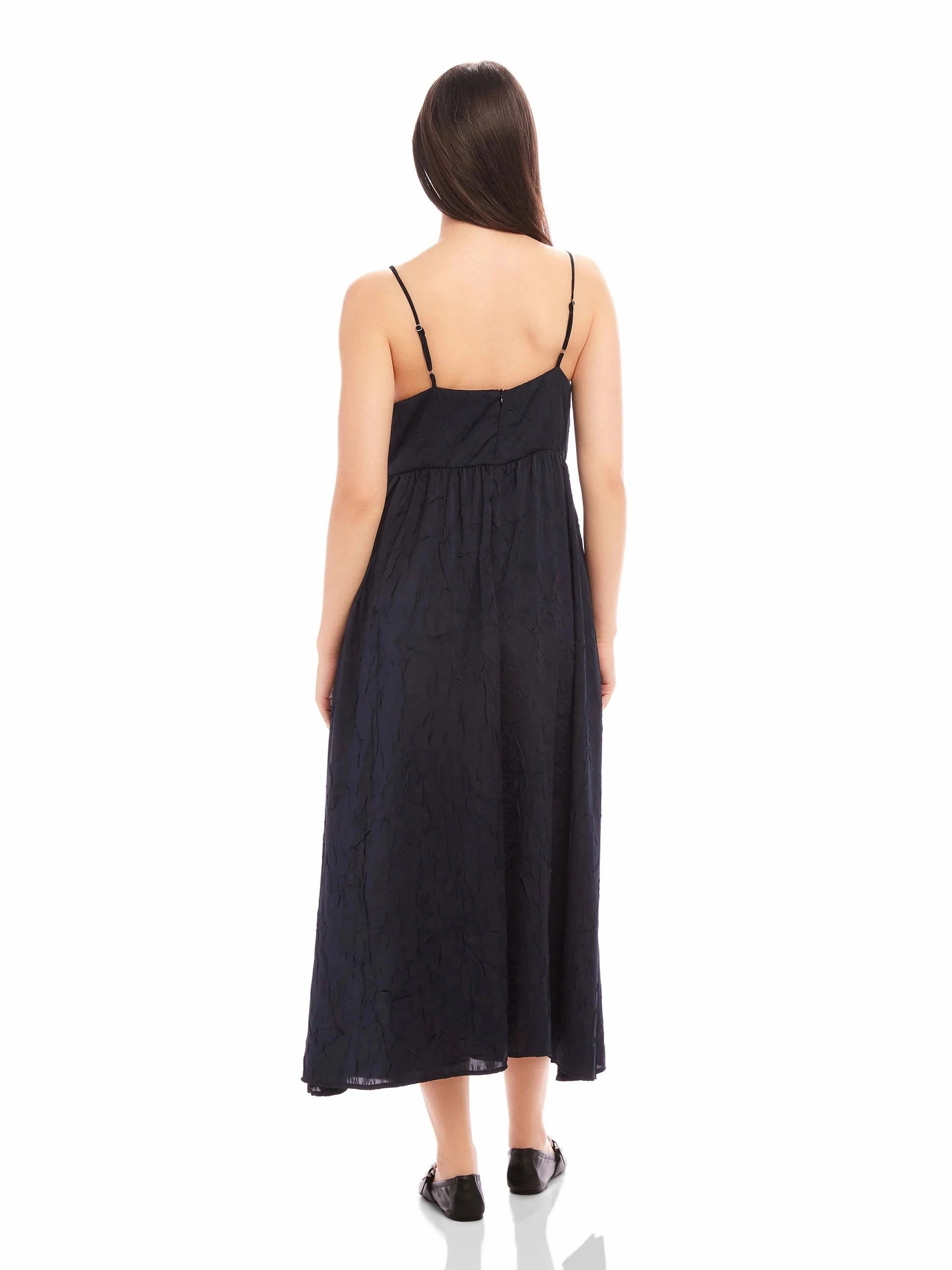 Stylish day dress Matte-Lining Leanna Midi Dress Navy