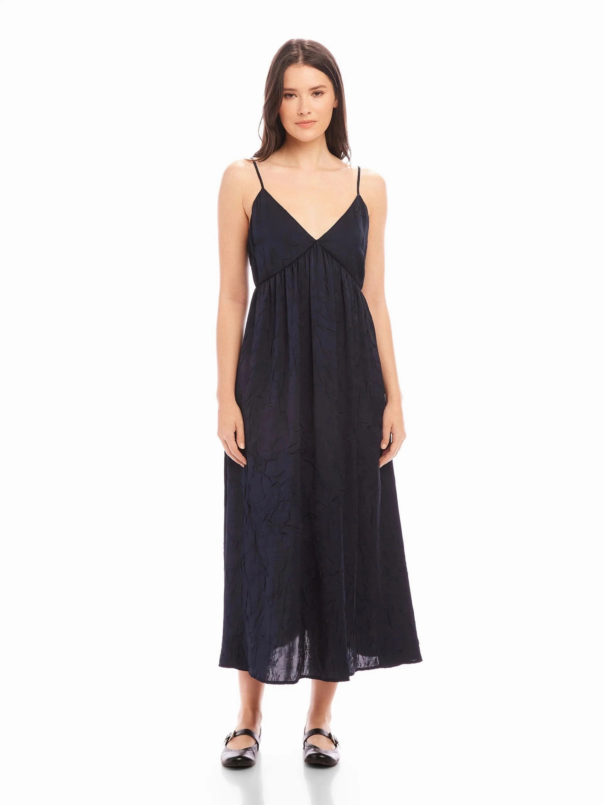 Leanna Midi Dress Navy Contemporary Wear Shape Retention