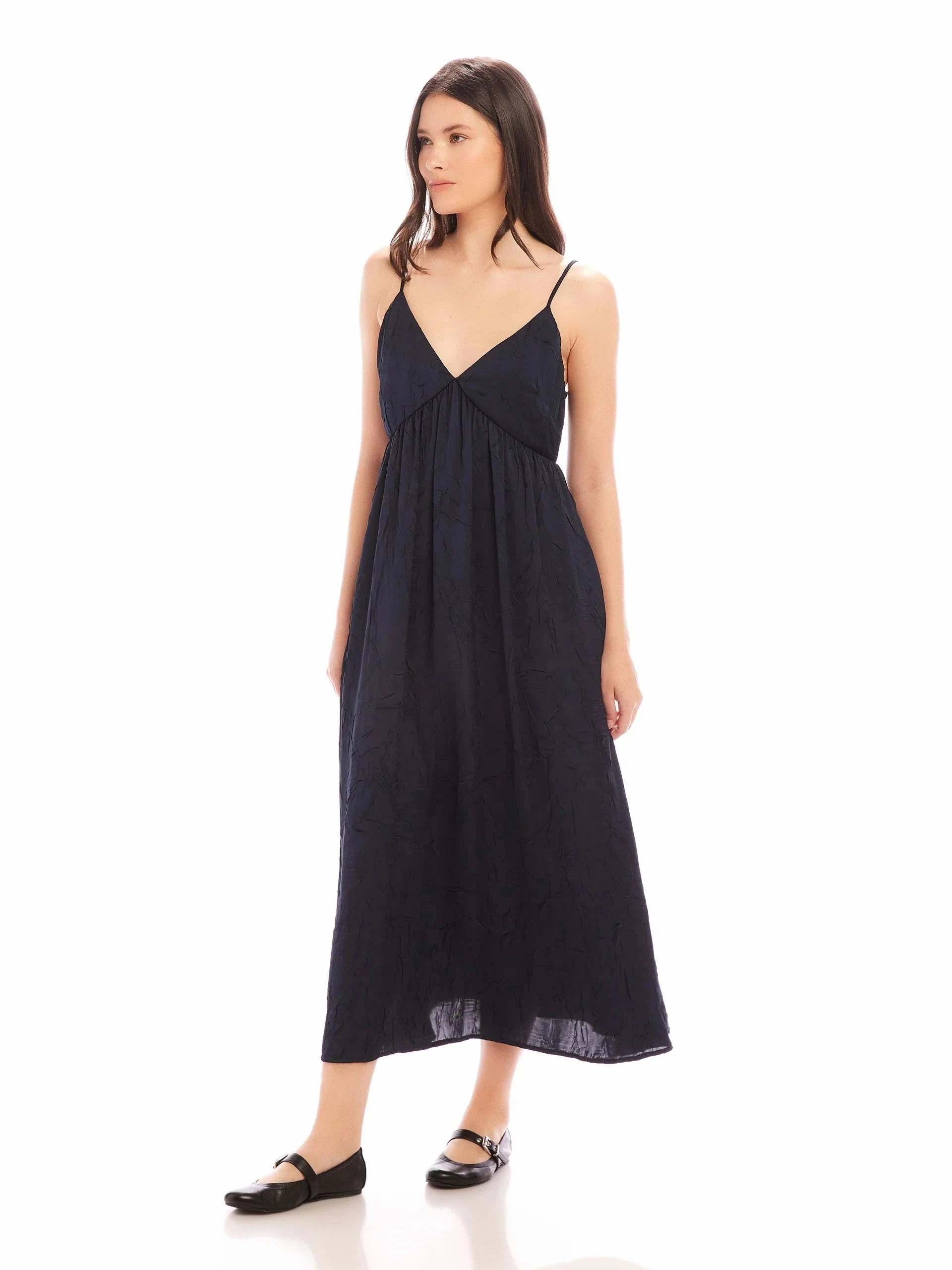 Soft Design Classic and Modern Leanna Midi Dress Navy