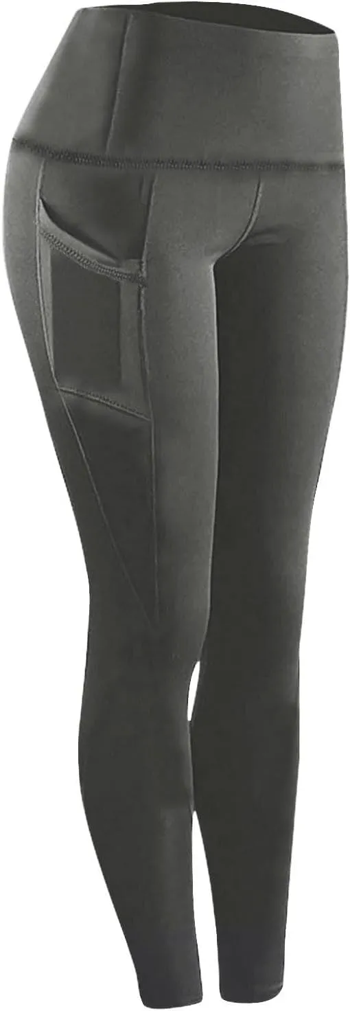 Leggings With Pockets For Women Comfortable And Stretchy Pants High Waisted Leggings Workout Plus Size Yoga Pants
