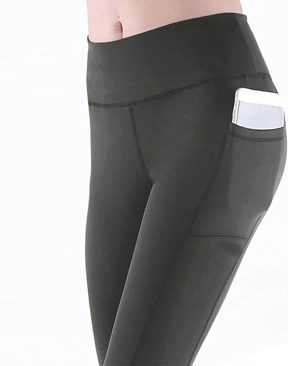Leggings With Pockets For Women Comfortable And Stretchy Pants High Waisted Leggings Workout Plus Size Yoga Pants
