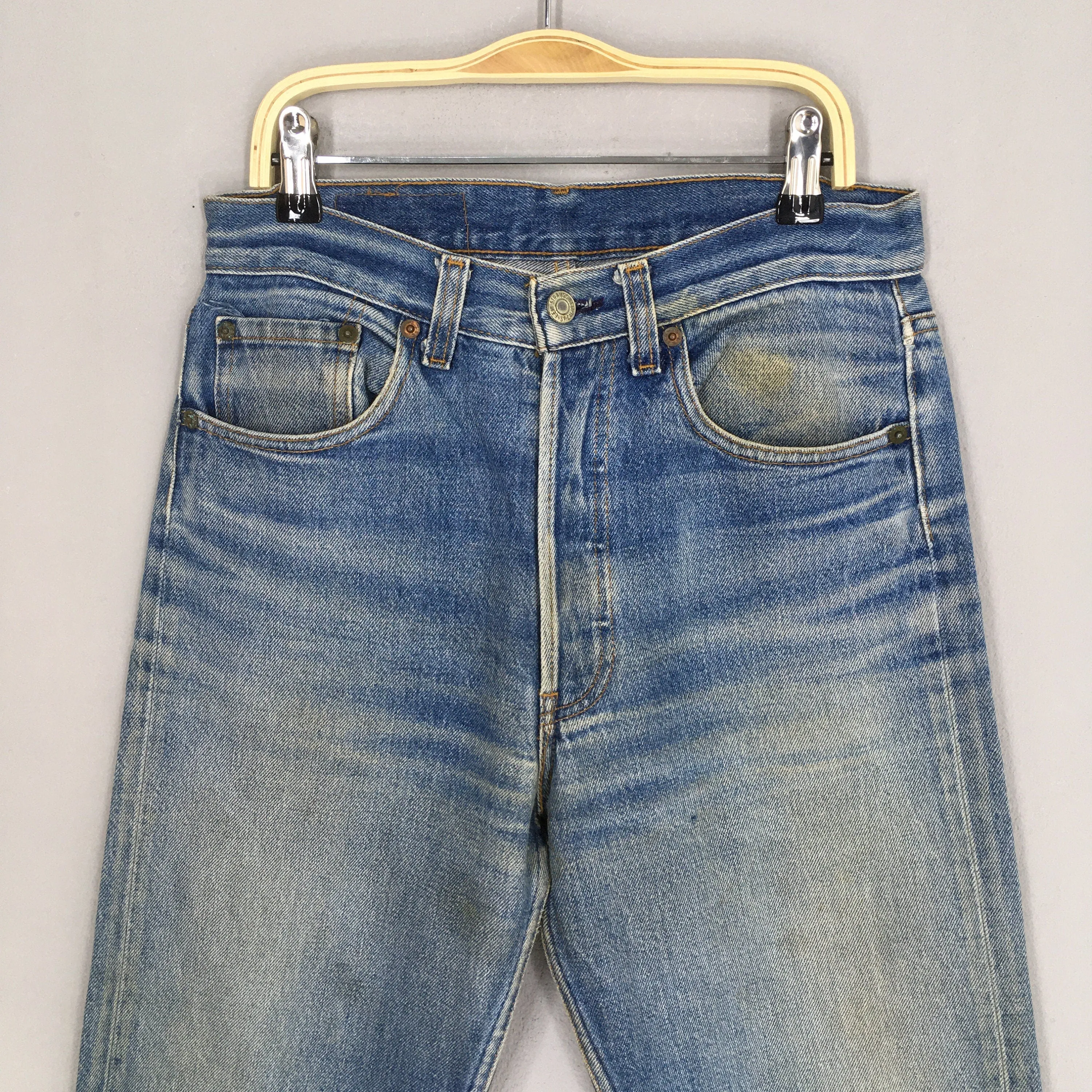 Levi's 501 Faded Dirty Stonewash Jeans Size 28x29.5