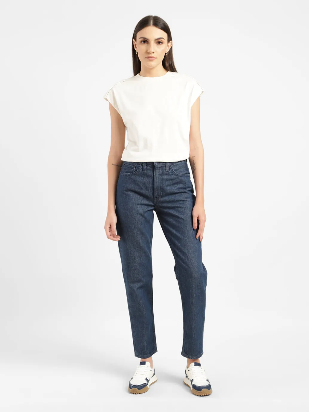 Levi's x Deepika Padukone Mid Rise Relaxed Fit Mom Jeans