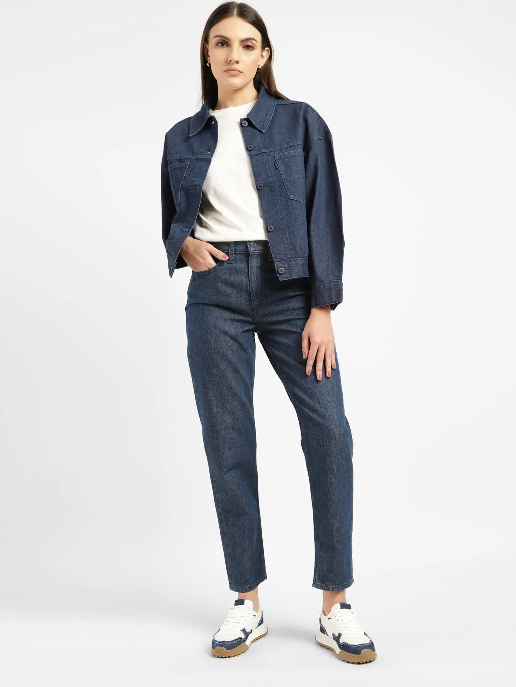 Levi's x Deepika Padukone Mid Rise Relaxed Fit Mom Jeans