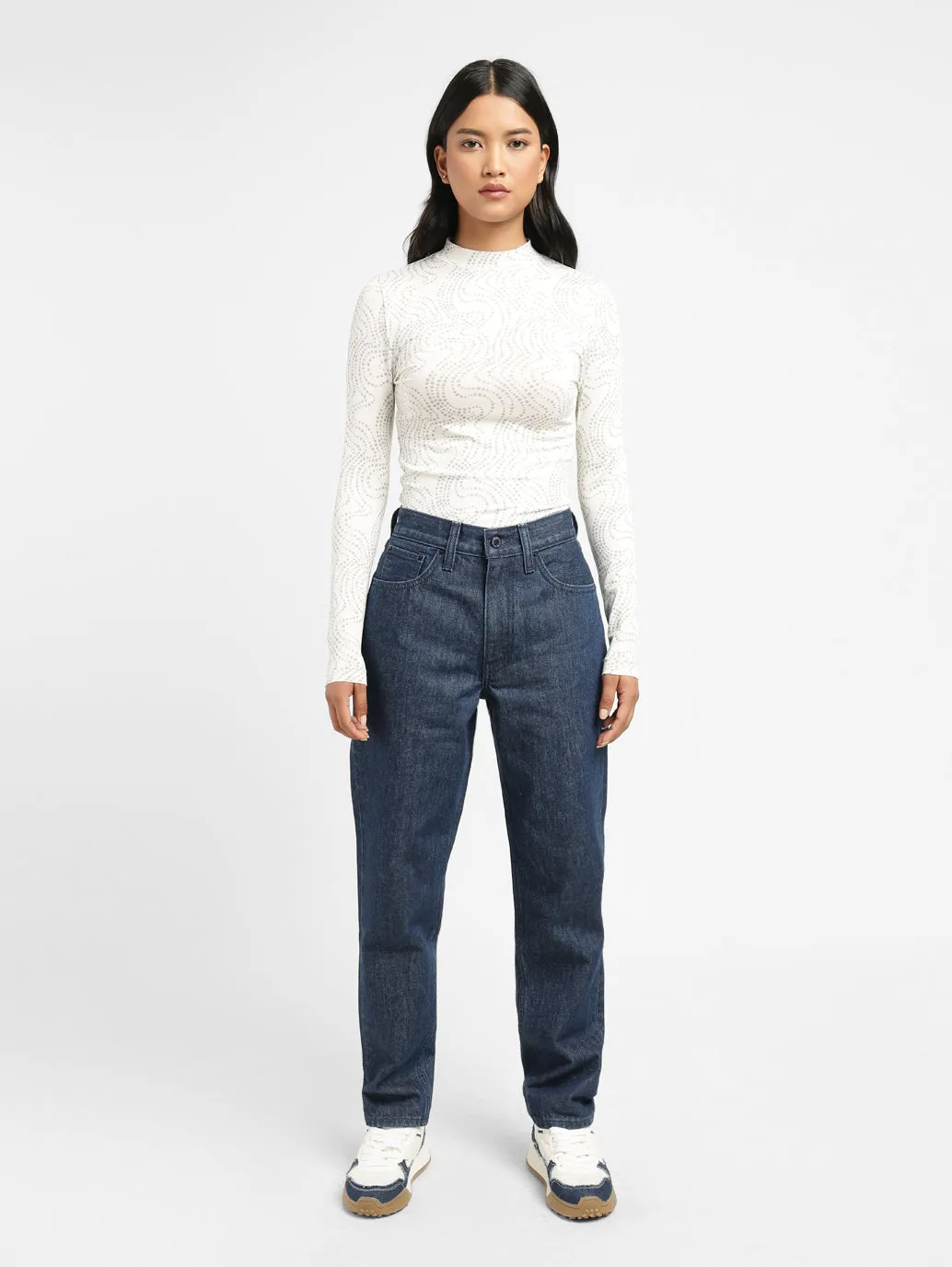 Levi's x Deepika Padukone Mid Rise Relaxed Fit Mom Jeans