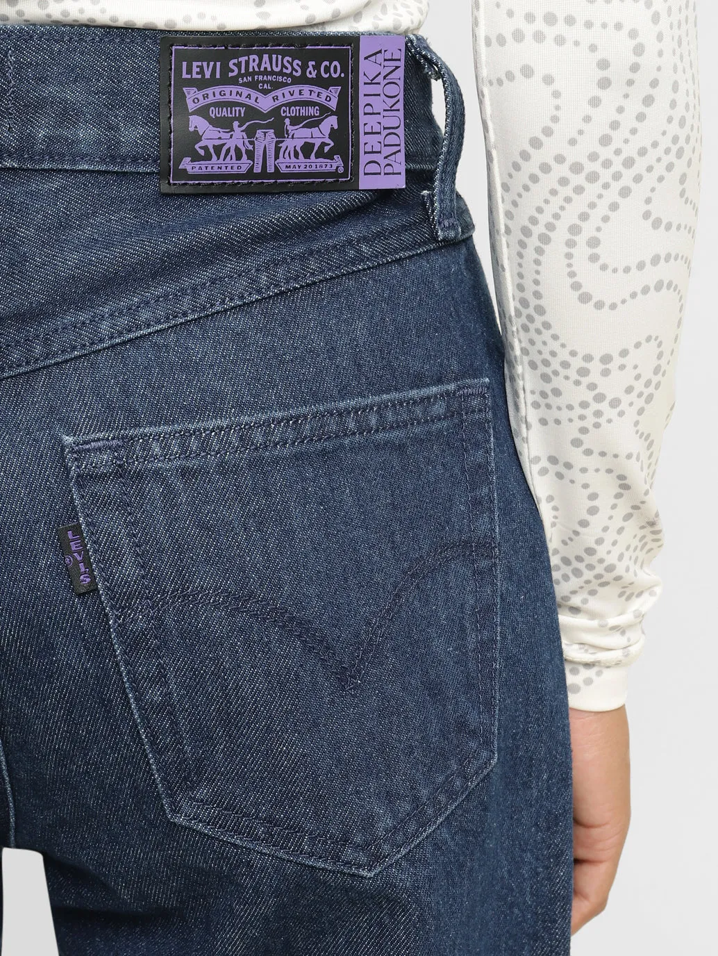 Levi's x Deepika Padukone Mid Rise Relaxed Fit Mom Jeans