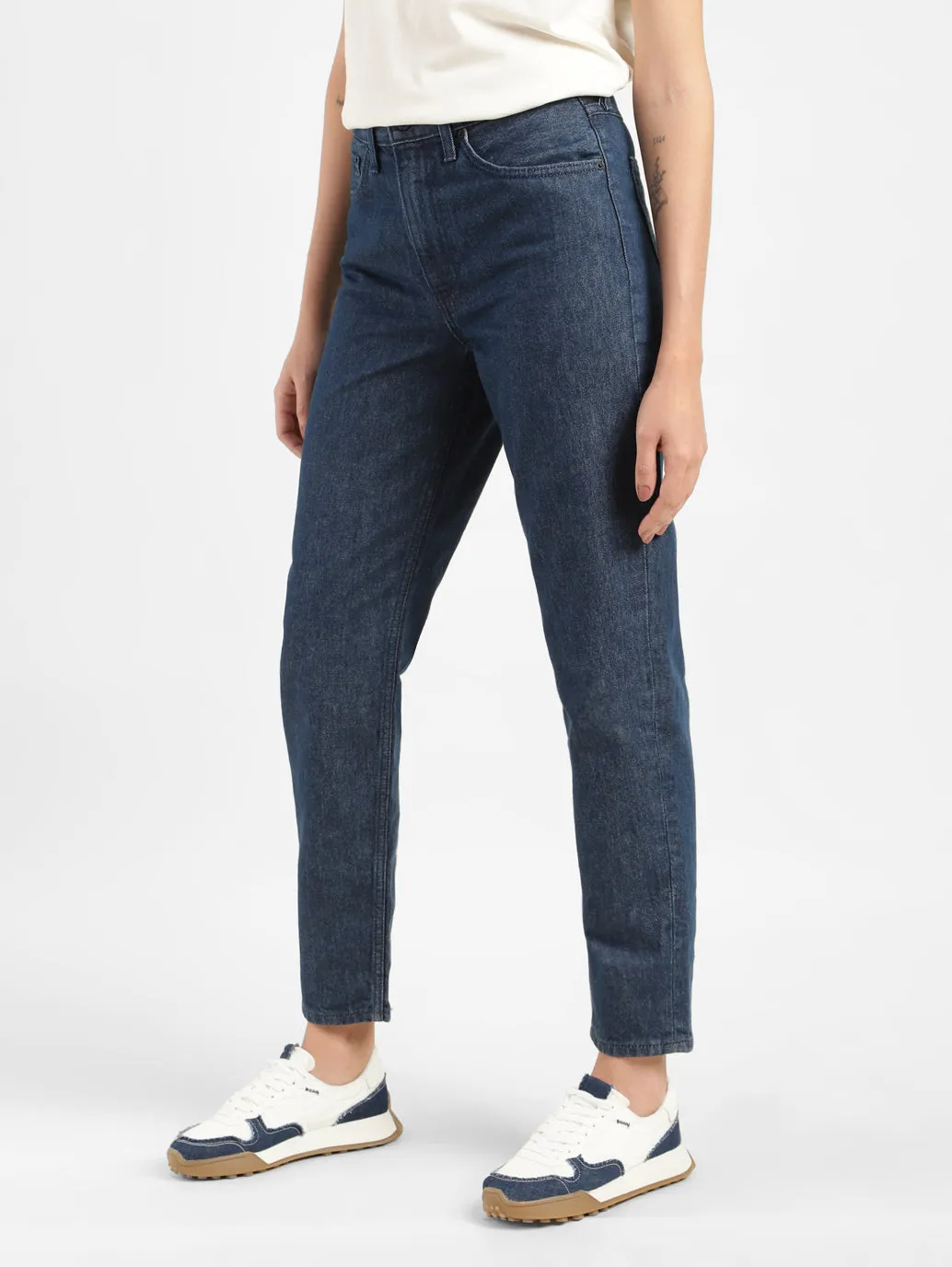 Levi's x Deepika Padukone Mid Rise Relaxed Fit Mom Jeans