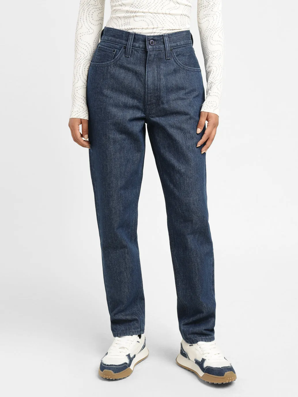 Levi's x Deepika Padukone Mid Rise Relaxed Fit Mom Jeans
