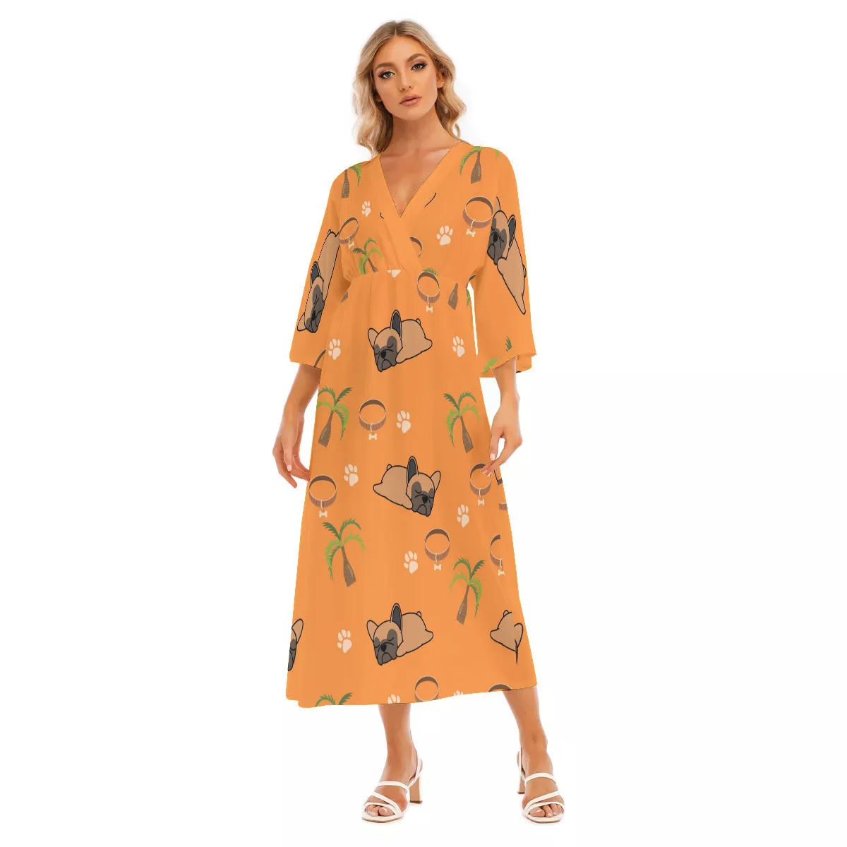 LEXI - Women's Mid-Sleeve Long Dress