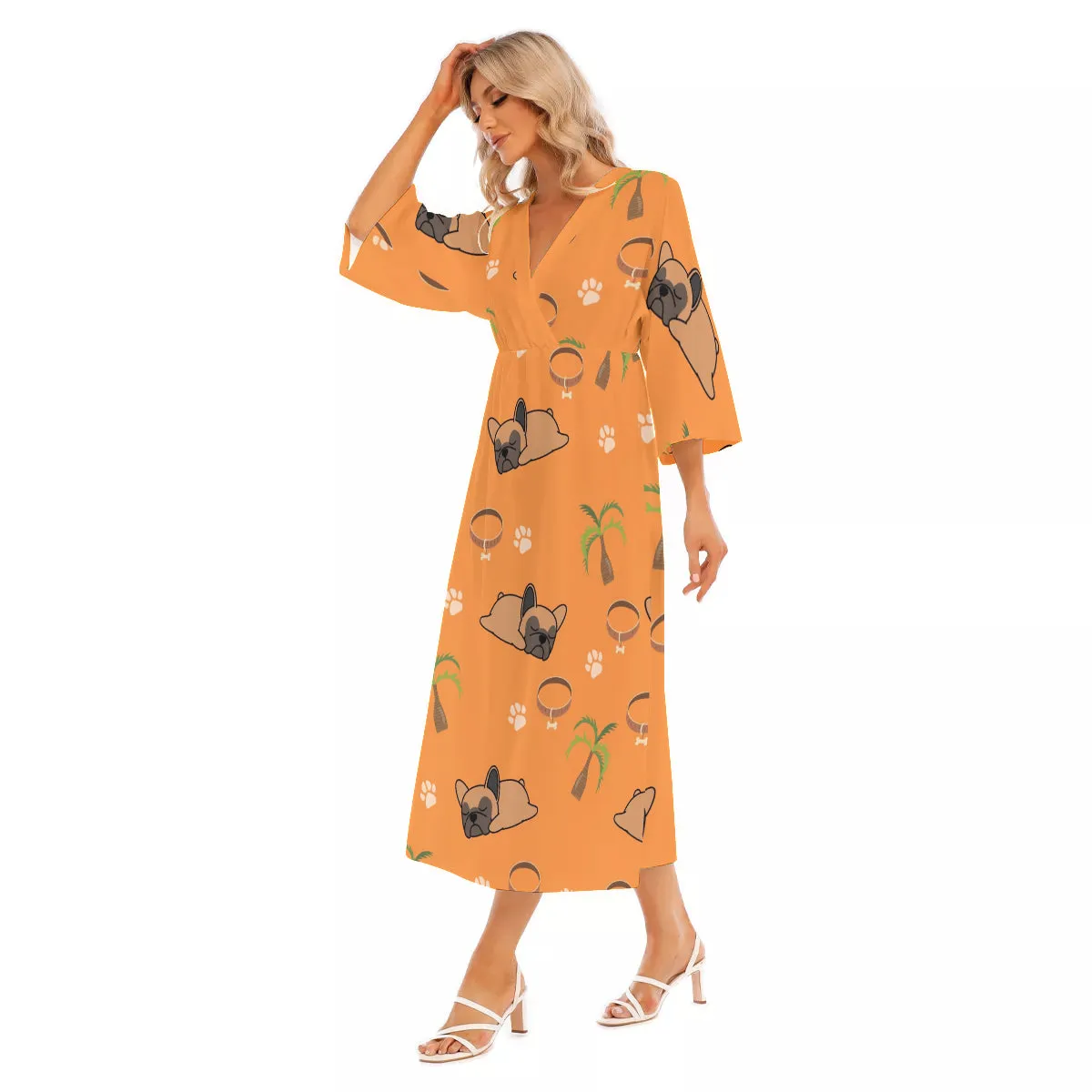 LEXI - Women's Mid-Sleeve Long Dress